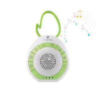 MyBaby SoundSpa Machine à Sons Portable avec berceuse pour Bébé | Appareil d’Aide au Sommeil, Veilleuse Apaisante | Volume Réglable | Crochet pour Poussette, Sac, Siège Auto, Léger et Compact