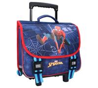 mybagstory - Cartable à roulettes - Trolley - Spiderman - Enfant - Ecole - Primaire - Maternelle - Garderie - Crèche - Cartable Garçon - Taille 38 cm - Bretelles réglables - roulettes