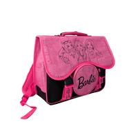 mybagstory - Cartable Barbie - Fille 38x34x16 cm - 2 compartiments + poche ronde - Fermeture à rabat - Sac école primaire - Produit officiel