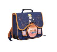mybagstory - Cartable Naruto - Garçon 38x34x16 cm - 2 compartiments + poche ronde - Fermeture à rabat - Sac école primaire - Produit officiel
