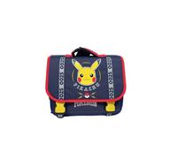 mybagstory | Cartable Pokémon Pikachu | 2 Compartiments | Marine | Dimensions 34x12x39cm idéales pour le primaire du CP au CM2. Cartable robuste adapté aux grands classeurs A4.