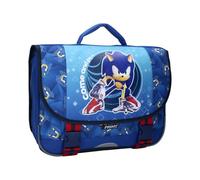 mybagstory Cartable Sonic Enfant - Sac à Dos École Primaire Garçon - Grand Format 33x38x12 cm - Confort Rembourré - Idéal CP CE1 CE2 - Rentrée Scolaire