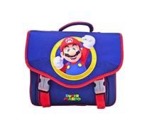 mybagstory - Cartable Super Mario - Garçon 31x38x13 cm - 2 compartiments zippés - Bretelles réglables - Sac école primaire - Léger et résistant