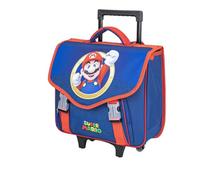 mybagstory - Mario - Cartable à roulettes Garcon 41x35x15 cm - Sac Scolaire Trolley avec Compartiments et Rabat - Poignée télescopique et roulettes - Primaire CP CE1 CE2