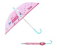 mybagstory - Parapluie pour enfant - Peppa Pig - Rose - Maternelle - Vacances - Parapluie Fille - 73 cm - Idée Cadeau - Léger - Compact - Ouverture Manuelle - Résistant - Anti-pincement