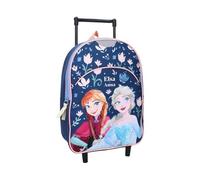 mybagstory - Reine des Neiges - Sac à Dos à roulettes Fille 33x25x11 cm - Trolley Maternelle avec 1 Compartiment zippé - Cartable léger à Tirer