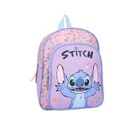 mybagstory - Sac à dos 30 cm - Léger et résistant - Bretelles ajustables rembourrées - Sac de voyage - Sac enfant - Idéal maternelle, loisirs ou sorties enfant (Stitch - Violet - Rose)