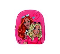 mybagstory - Sac à dos 3D Barbie Fille - Rose - Enfant - Ecole - Maternelle - Garderie - Cartable Fille - Bretelles réglables - Idée Cadeau - 30,5 cm
