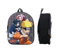 mybagstory- Sac à dos - 3D - Naruto - Gris - Enfant - Ecole - Maternelle - Garderie - Primaire - Cartable garçon - Taille 32 cm - Bretelles réglables - Idée Cadeau