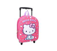 mybagstory - Sac à Dos à roulettes 3D Hello Kitty pour Fille - 3D - Rose