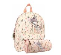 mybagstory - Sac à dos - Bambi - Ensembles 2 pièces - lot - Enfant - Ecole - Primaire - Maternelle - Garderie - Cartable Fille - Taille 31 cm - Bretelles réglables + Trousse - Idée Cadeau