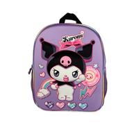 mybagstory | Sac à Dos Kuromi pour Enfant | Cartable Violet en Polyester | Dimensions 32x27x12 cm | Idéal École Maternelle et Loisirs | Design Kawaii Style Sanrio