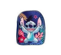 mybagstory | Sac à Dos Maternelle Stitch Disney Jungle Be Happy | Petit Sac École Légère et Robuste Polyester 600D | 32 x 26 x 11 cm 9L | Idéal Rentrée Scolaire Crèche et Sorties Enfant