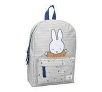 mybagstory - Sac à dos Miffy garcon - Gris - Enfant - Ecole - Maternelle - Garderie - Primaire - Cartable garçon - Bretelles réglables - Idée Cadeau - 33 cm