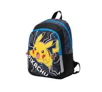 mybagstory | Sac à dos Pokémon | 2 Compartiments | Noir | Sac à dos scolaire de 38x16x28 cm très robuste et idéal pour ranger facilement les affaires des élèves de primaire.