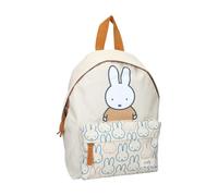 mybagstory - Sac à dos pour enfant Miffy garcon - Beige - Enfant - Ecole - Maternelle - Garderie - Cartable garcon - Bretelles réglables - Idée Cadeau - 31 cm
