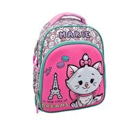 mybagstory - Sac à dos pour fille Aristochats - Marie - Disney - Enfant - Ecole - Maternelle - Garderie - Cartable - Bretelles réglables - Idée Cadeau - 30 cm - Rose/Vert
