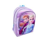 mybagstory - Sac à dos pour fille La Reine Des Neiges - Enfant - Ecole - Primaire - Maternelle - Garderie - Cartable - Fille - Taille 38 cm - Bretelles réglables - Idée Cadeau - Violet