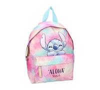 mybagstory Sac à dos rose et bleu pour fille stitch - Disney - Enfant - Ecole - Maternelle - Garderie - Cartable Fille - Taille 31 cm - Bretelles réglables - Idée Cadeau