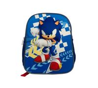 mybagstory | Sac à dos Sonic 3D | Relief | Bleu | 32x11x26 cm | Sac scolaire avec façade avant rigide en relief 3D. Idéal pour les jeunes écoliers fans du célèbre hérisson bleu.
