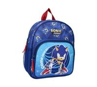 mybagstory - Sac à dos - Sonic - Bleu - Enfant - Ecole - Maternelle - Garderie - Crèche - Primaire - Cartable Garçon - Taille 29 cm - Bretelles réglables - Idée Cadeau