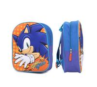 mybagstory - Sac à Dos Sonic Garçon Bleu 31 cm | Idéal pour l'école, la maternelle et le primaire, avec bretelles réglables : une idée cadeau parfaite.
