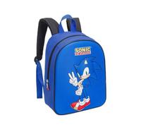 mybagstory - Sac à Dos Sonic Garçon Bleu 32 cm | Idéal pour l'école, la maternelle et le primaire, avec bretelles réglables : une idée cadeau parfaite.