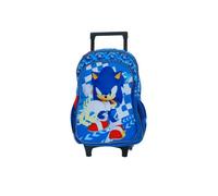 Mybagstory - Sac à roulettes Sonic bleu