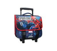 mybagstory - Spiderman - Cartable à roulettes Garcon 38x31x15 cm - Sac Scolaire Trolley avec Compartiments et Rabat - Poignée télescopique et roulettes - Primaire CP CE1 CE2
