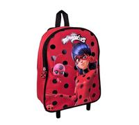 mybagstory - Trolley - Miraculous - Rouge - Enfant - Ecole - Maternelle - Garderie - Primaire - Cartable Fille - Taille 32 cm - Bretelles réglables - Roulettes - Idée Cadeau