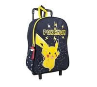 mybagstory - Trolley - Pokémon - Bleu - Enfant - Ecole - Maternelle - Garderie - Primaire - Cartable Garçon - Taille 32 cm - Bretelles réglables - Roulettes - Idée Cadeau