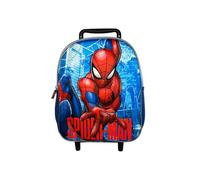 mybagstory - Trolley Spider-Man Marvel Garçon Bleu 36x14x25cm | Idéal pour l'école, la maternelle et le primaire, avec à roulettes : une idée cadeau parfaite.