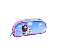 mybagstory - Trousse Gabby Double Compartiments Bleu et Rose - Enfant - Ecole - Maternelle - Garderie - Crèche - Fille - 23 cm - Idée Cadeau