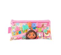 mybagstory - Trousse Gabby's Dollhouse Fille - Transparente - Enfant - Ecole - Maternelle - Garderie - Primaire - Trousse Fille - Idée Cadeau - 18 cm - Gabby