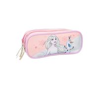 mybagstory - Trousse La Reine des Neiges - Trousse Double Compartiments - Enfant - Ecole - Maternelle - Garderie - Trousse Fille - Taille 22 cm - Idée Cadeau