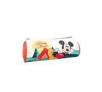 mybagstory - Trousse Mickey Mouse Garcon - Blanc/Rouge/Vert - Enfant - Ecole - Maternelle - Garderie - Primaire - Trousse garçon - Idée Cadeau - Trousse - 21 cm