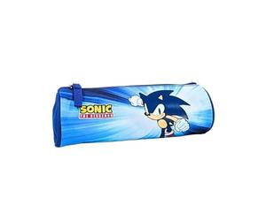 mybagstory - Trousse pour Garcon Sonic - Enfant - Ecole - Primaire - Maternelle - Garderie - Trousse Garcon - Taille 22,5 cm - Idée Cadeau
