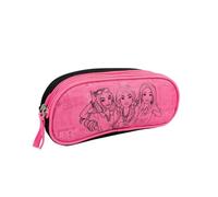 mybagstory - Trousse Scolaire Barbie - Double Compartiment - 22,5 x 9,5 x 7,3 cm - Fermeture zippée - Trousse Fille école Primaire - Produit Officiel Mattel