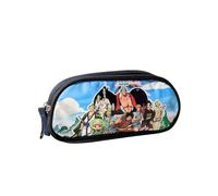 mybagstory - Trousse Scolaire One Piece - Double Compartiment - 22,5 x 9,5 x 7,3 cm - Fermeture zippée - Trousse garçon école Primaire - Produit Officiel Manga Anime