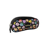 mybagstory - Trousse Scolaire Pokémon - Double Compartiment - 22,5 x 9,5 x 7,3 cm - Fermeture zippée - Trousse garçon école Primaire- idée Cadeau
