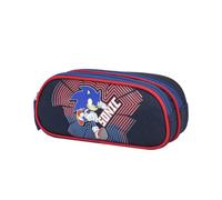 mybagstory | Trousse Scolaire Sonic | 2 Compartiments | 10x8x23 cm