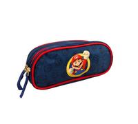 mybagstory - Trousse Scolaire Super Mario - Double Compartiment - 22,5 x 9,5 x 7,3 cm - Fermeture zippée - Trousse garçon école Primaire