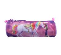 mybagstory | Trousse Scolaire Unicorn Academy pour Fille | Grande Capacité Sophia et Wildstar | Fournitures Scolaires École Primaire et Maternelle | Design Licorne Magique Rose et Violet | 21cm