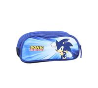 mybagstory - Trousse - Sonic - Trousse Double Compartiments - Enfant - Ecole - Maternelle - Garderie - Trousse Garcon - Taille 22.5 cm - Idée Cadeau