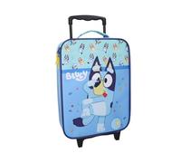 mybagstory - Valise Bluey - Valise Trolley Enfant 42 cm - Bagage Cabine Léger à roulettes - Bleu