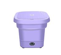 MYBAQ, Mini machine à laver, machine à laver, machine à laver portable, mini machine à laver portable, machine à laver de voyage, violet, convient pour dortoir, appartement, voyage d'affaires, voyage