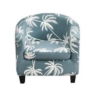 MYBMPFRHO Housse de Fauteuil Cabriolet 2 Pieces Housse de Fauteuil Chesterfield Housse de Chaise Club Imprimé, Couverture de Fauteuil Tub Chair Housse de Canapé avec Housse de Siège(L)