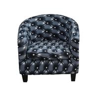 MYBMPFRHO Housse de Fauteuil Cabriolet 2 Pieces Housse de Fauteuil Chesterfield Housse de Chaise Club Imprimé, Couverture de Fauteuil Tub Chair Housse de Canapé avec Housse de Siège(A6)