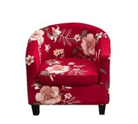 MYBMPFRHO Housse de Fauteuil Cabriolet 2 Pieces Housse de Fauteuil Chesterfield Housse de Chaise Club Imprimé, Couverture de Fauteuil Tub Chair Housse de Canapé avec Housse de Siège(S)