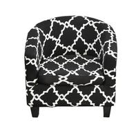 MYBMPFRHO Housse de Fauteuil Cabriolet 2 Pieces Housse de Fauteuil Chesterfield Housse de Chaise Club Imprimé, Couverture de Fauteuil Tub Chair Housse de Canapé avec Housse de Siège(A17)
